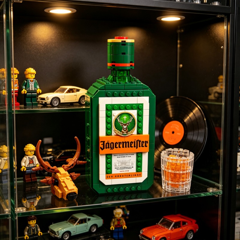 Building Block Mini - Jagermeister Liquor Bottle Building Blocks Set