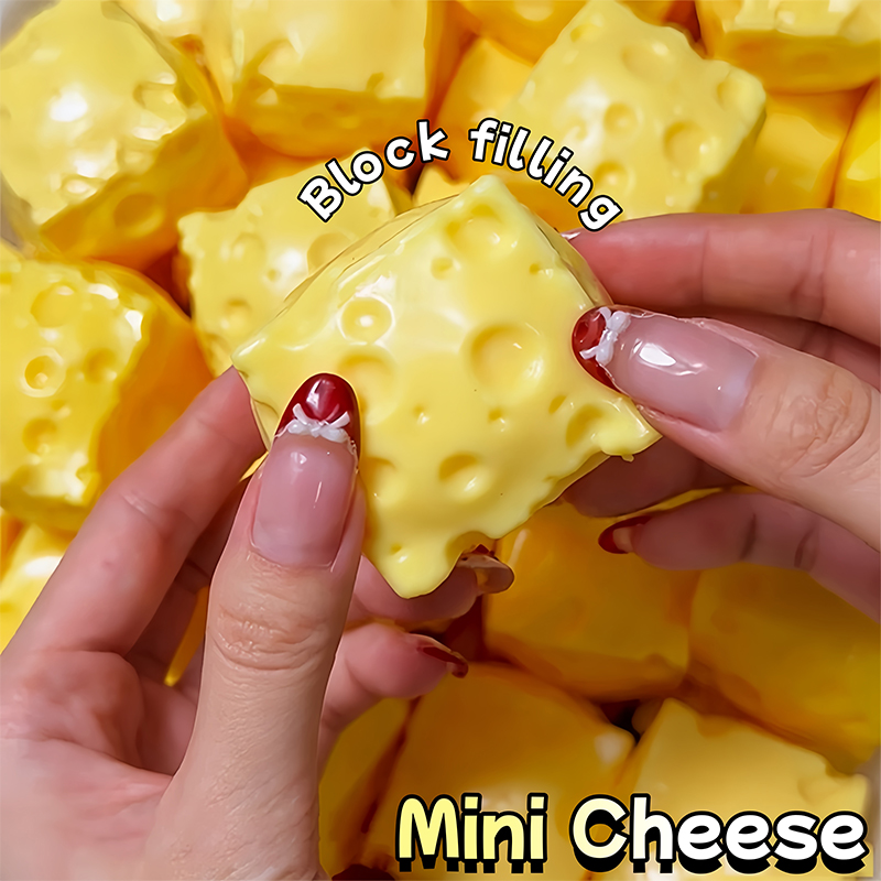 Building Block Mini - Mini Cheese Cube Squishy Fidget Toys