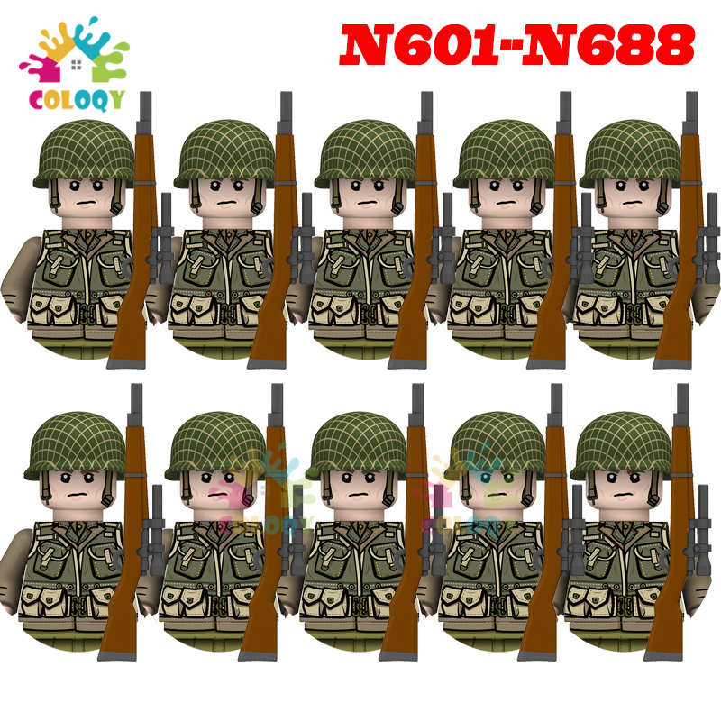 Kids Toys WW2 10pcs/set N601-N - Lego Minifigure Holder 评论和价格