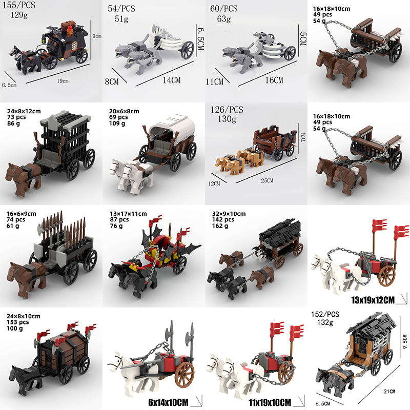 DIY Medieval Cattle Trailer Ho - Lego Minifigure Holder 评论和价格