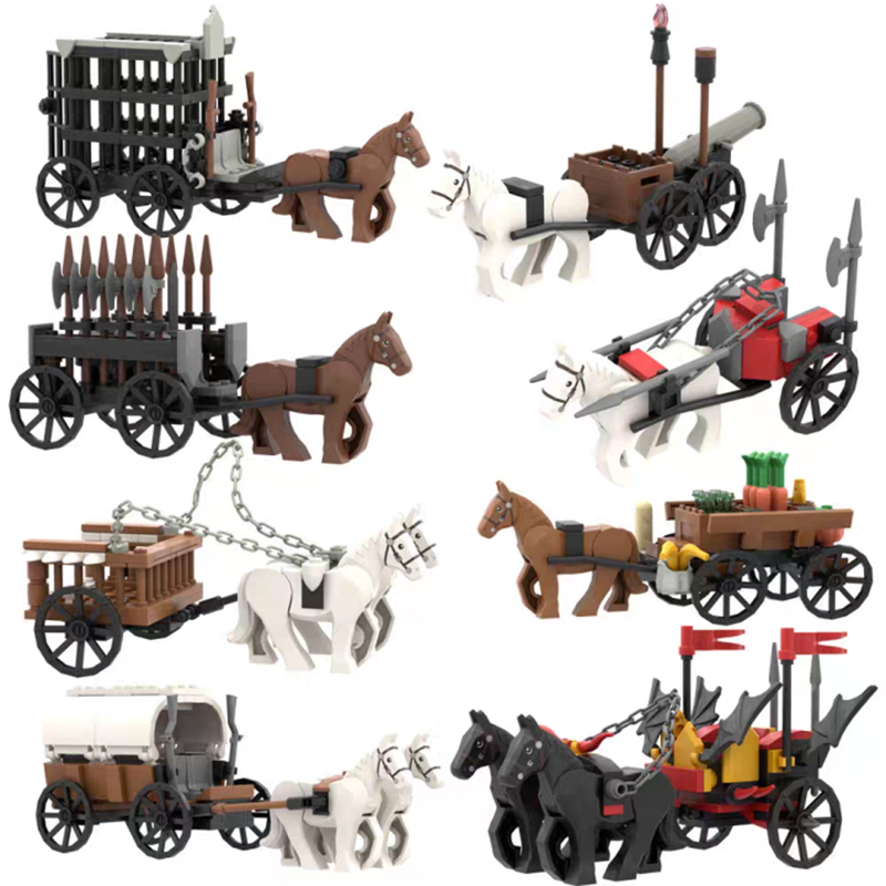 DIY Medieval Cattle Trailer Ho - Lego Minifigure Holder 评论和价格