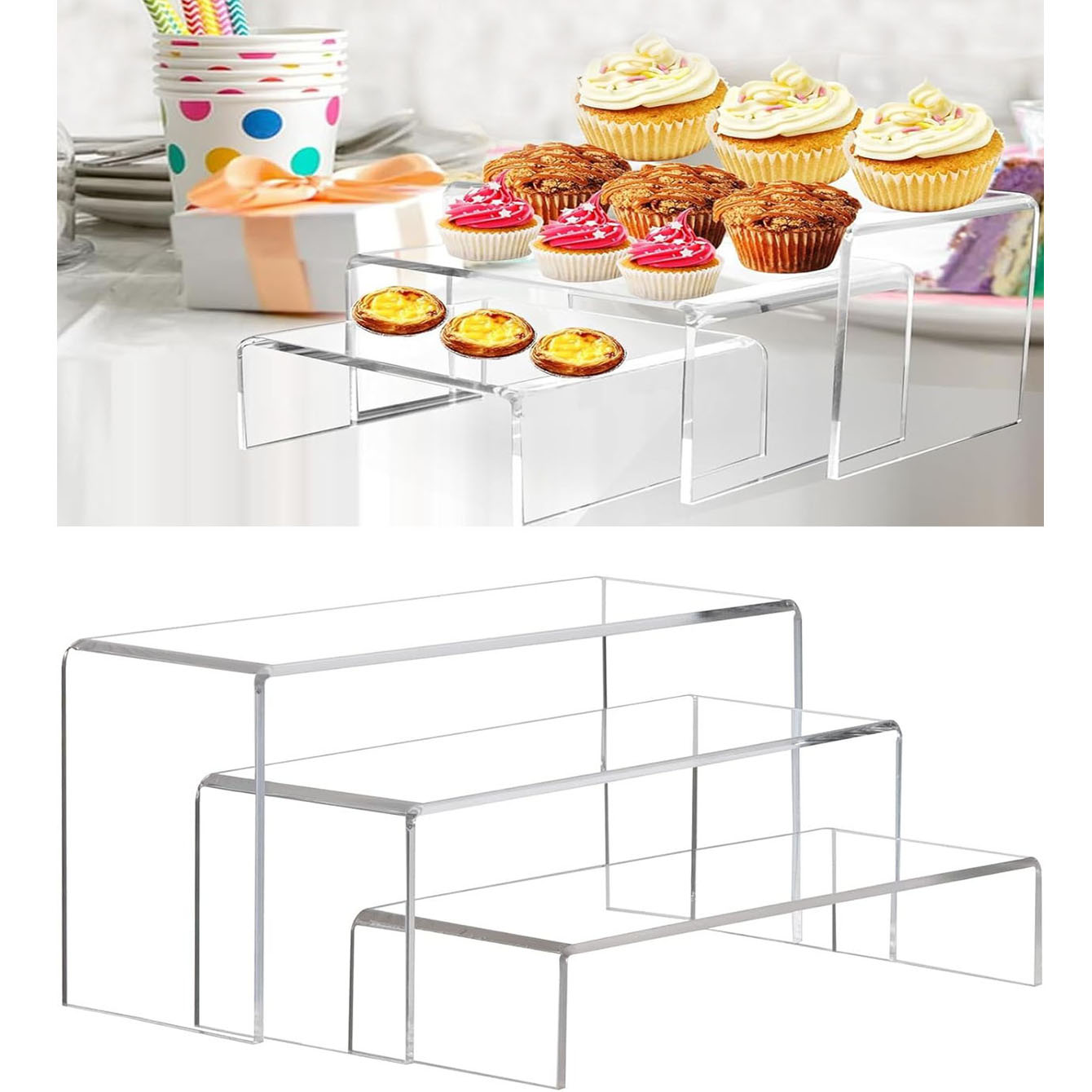 3 pieces of acrylic display sh - Pop Display Shelf 评论和价格