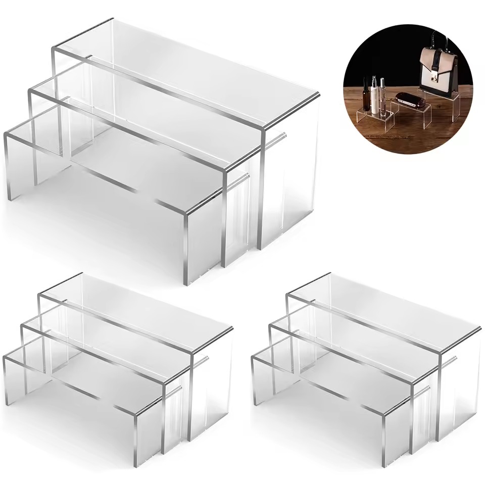 3/6/9/12Pc Clear Acrylic Displ - Display Risers Set 评论和价格