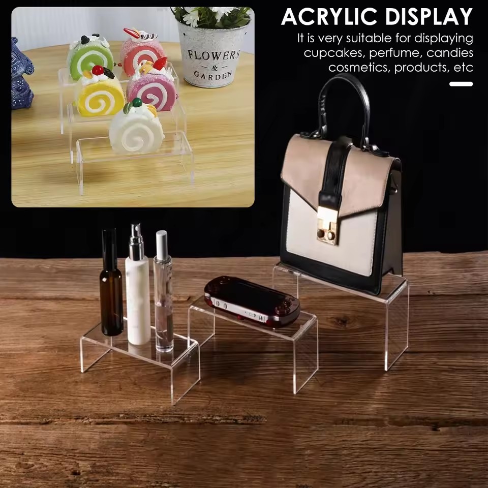 3/6/9/12Pc Clear Acrylic Displ - Display Risers Set 评论和价格