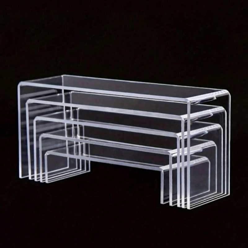 3/5Pcs Acrylic Display Stand B - Display Risers Set 评论和价格