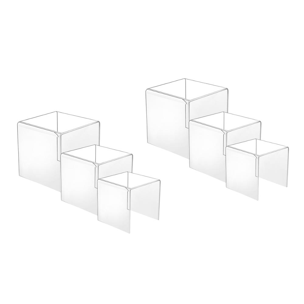 Clear Acrylic Display Risers f - Display Risers Set 评论和价格