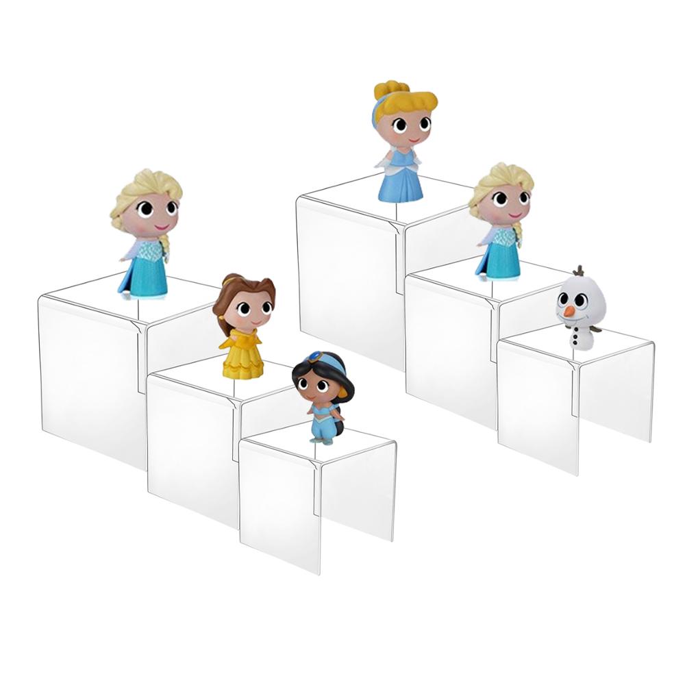 Clear Acrylic Display Risers f - Display Risers Set 评论和价格