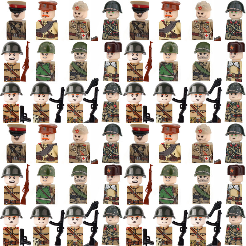 MOC Military Soviet Soldier Fi - Lego Minifigure Holder 评论和价格