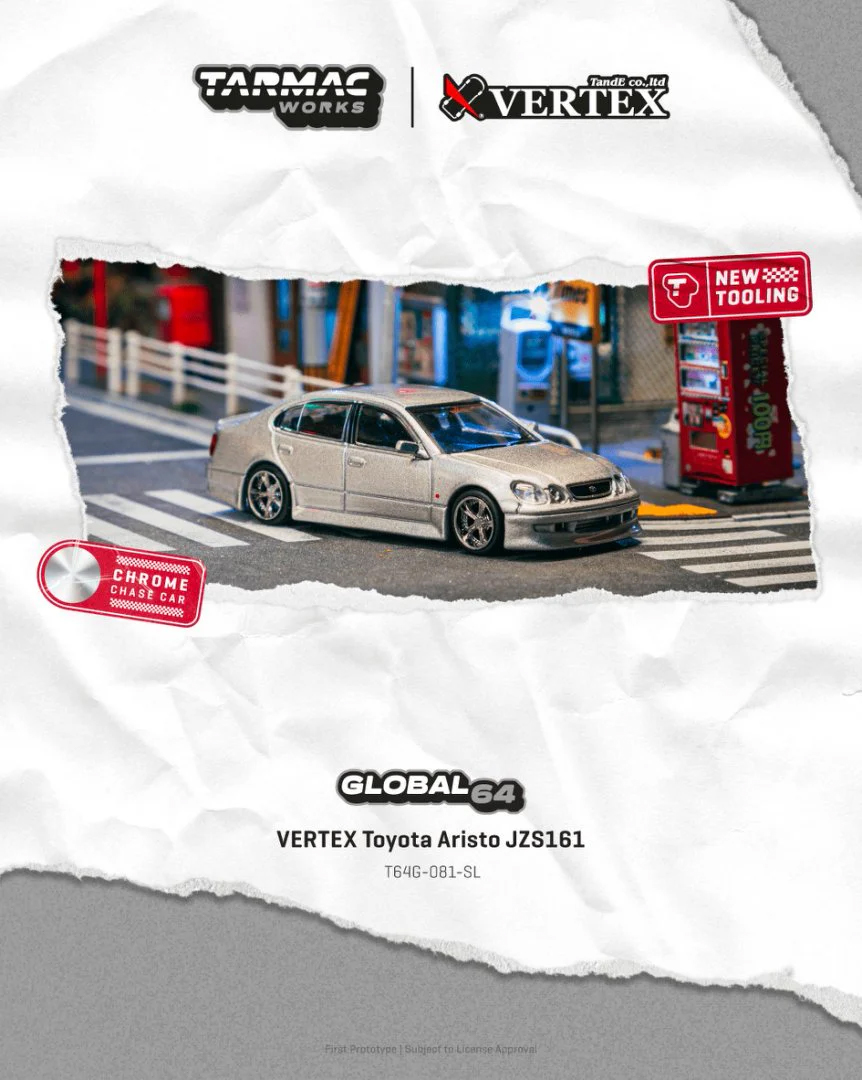 Tarmac Works 1:64 VERTEX Toyot - Die Cast Car 1 64 评论和价格