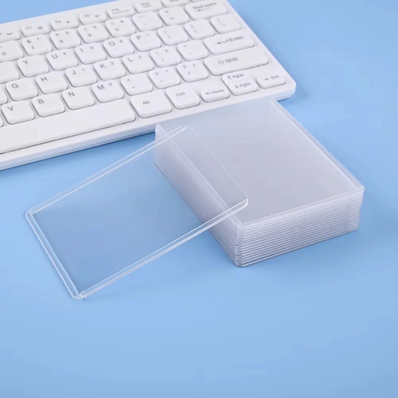 25PCS Transparent PVC Card Sle - Card Penny Sleeve 评论和价格
