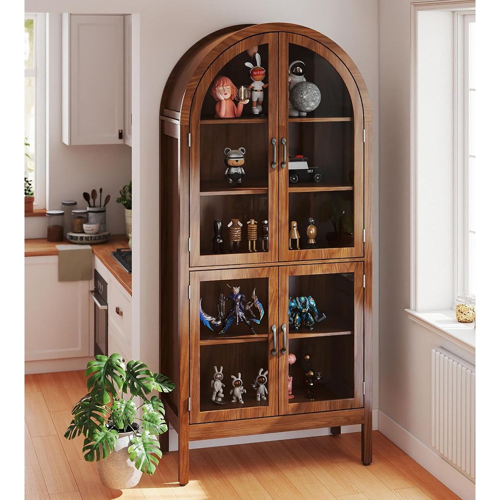 70.9 Tall Walnut Acrylic Glass - Display Case Acrylic 评论和价格