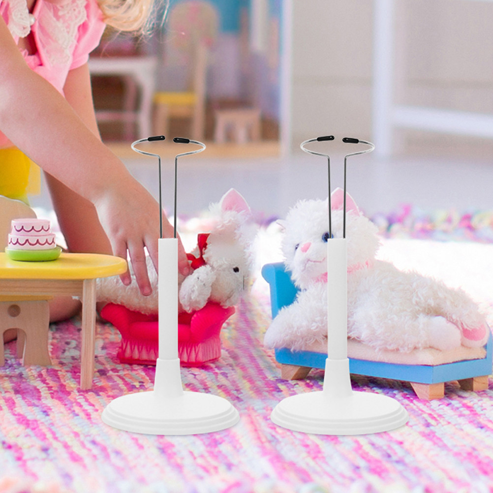 3Pcs White Adjustable Support  - Action Figure Stand 评论和价格