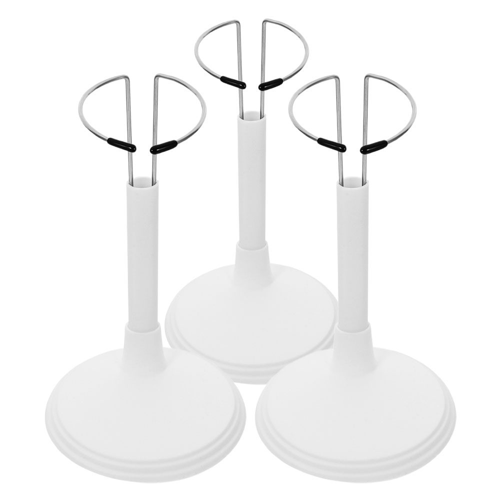 3Pcs White Adjustable Support  - Action Figure Stand 评论和价格