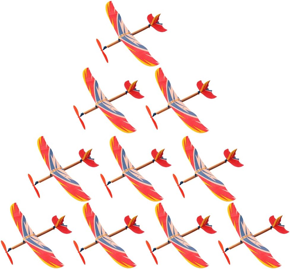 5/10Pcs Rubber Band Powered Ai - Model Airplane Plastic 评论和价格