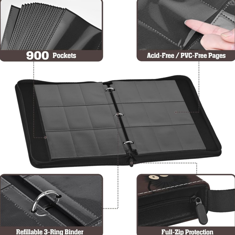 Card Binder 9 Pocket Double Si - Trading Card Binder 评论和价格