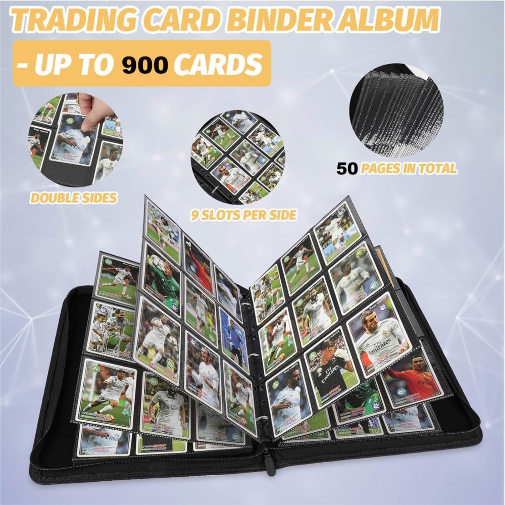 Card Binder 9 Pocket Double Si - Trading Card Binder 评论和价格