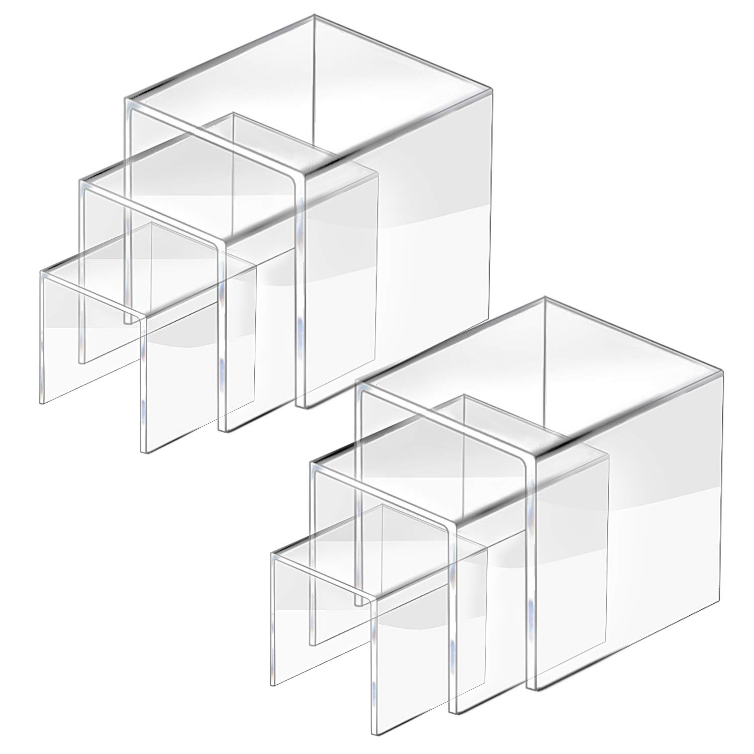 U Shape Acrylic Display Risers - Pop Display Shelf 评论和价格