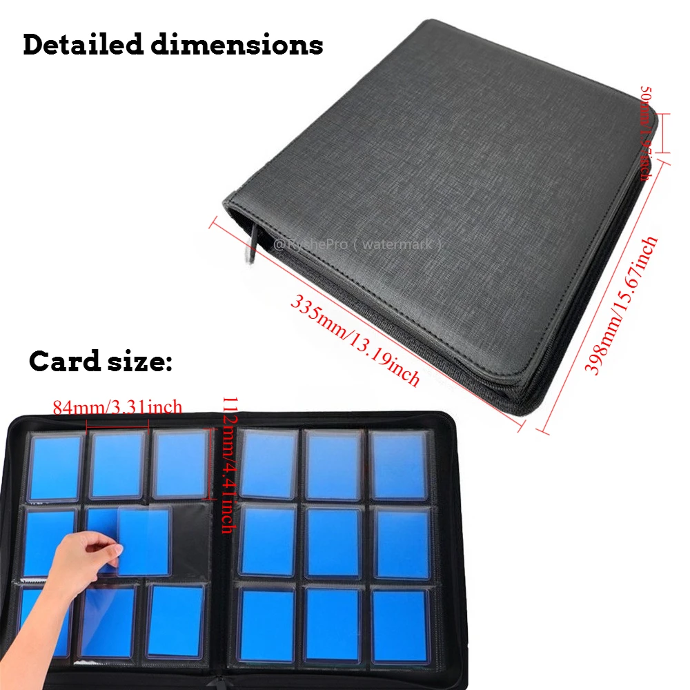 9 Pocket PU Leather Toploader  - Pokemon Binder Card 评论和价格