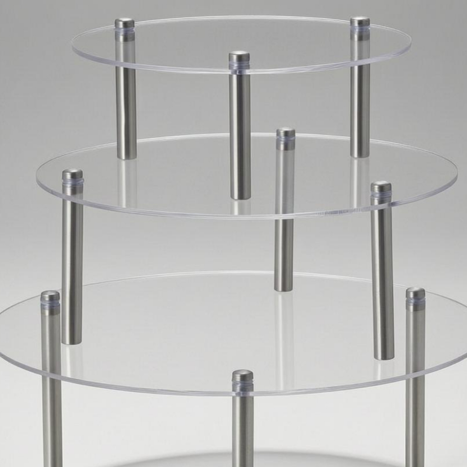 Acrylic Cake Stand Cylindrical - Display Risers Set 评论和价格