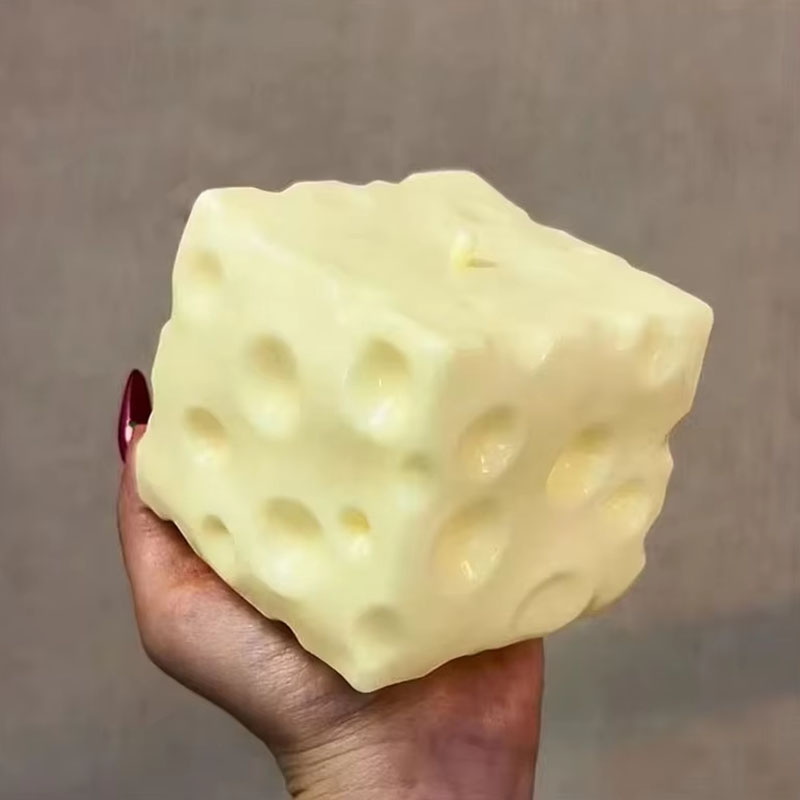 ◑Jumbo Cheese Cube Stress Ball - Fidget Cube Original 评论和价格