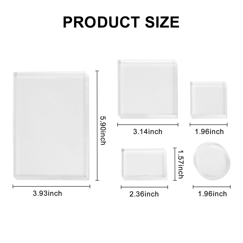 DT19 10Pc Clear Acrylic Stamp  - Display Risers Set 评论和价格
