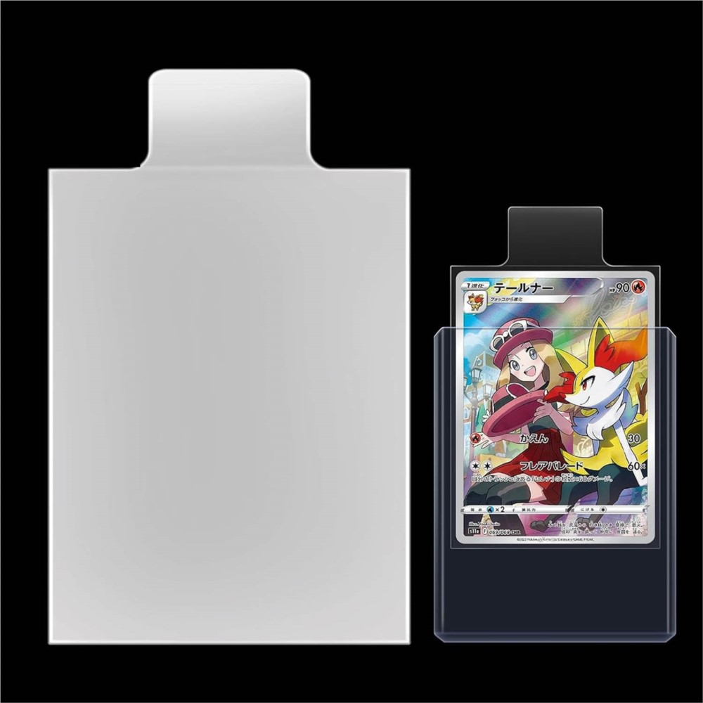 100-500Pcs Transparent Raised  - Card Penny Sleeve 评论和价格