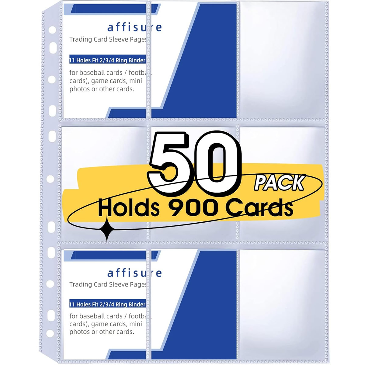 50 Pack 9 Pocket Card Sleeves  - Pokemon Binder Card 评论和价格