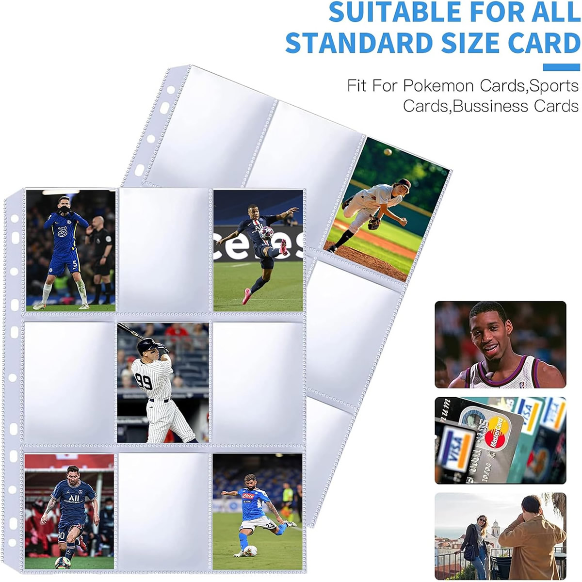 50 Pack 9 Pocket Card Sleeves  - Pokemon Binder Card 评论和价格
