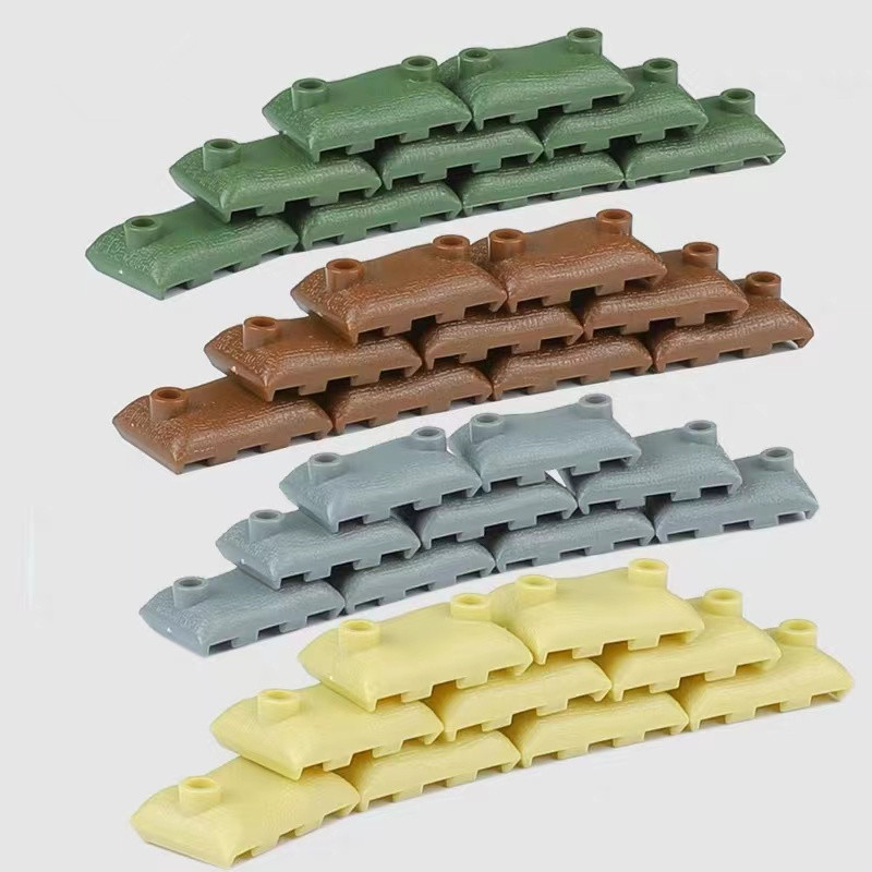 50PCS MOC Military Sandbag Bui - Lego Minifigure Holder 评论和价格