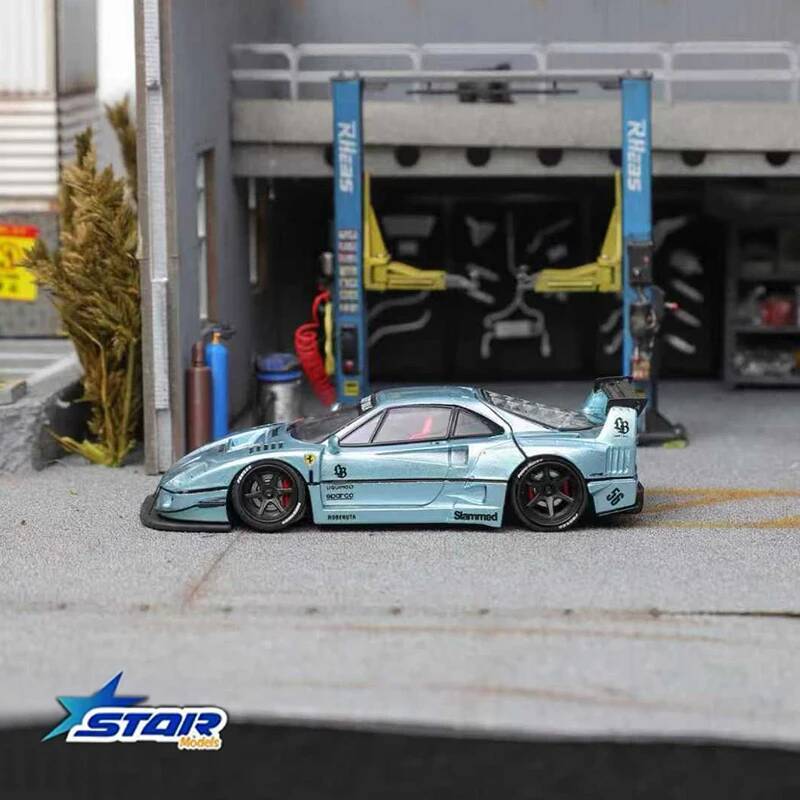 STAR 1:64 LBWK F40 Ice Blue Ma - Die Cast Car 1 64 评论和价格