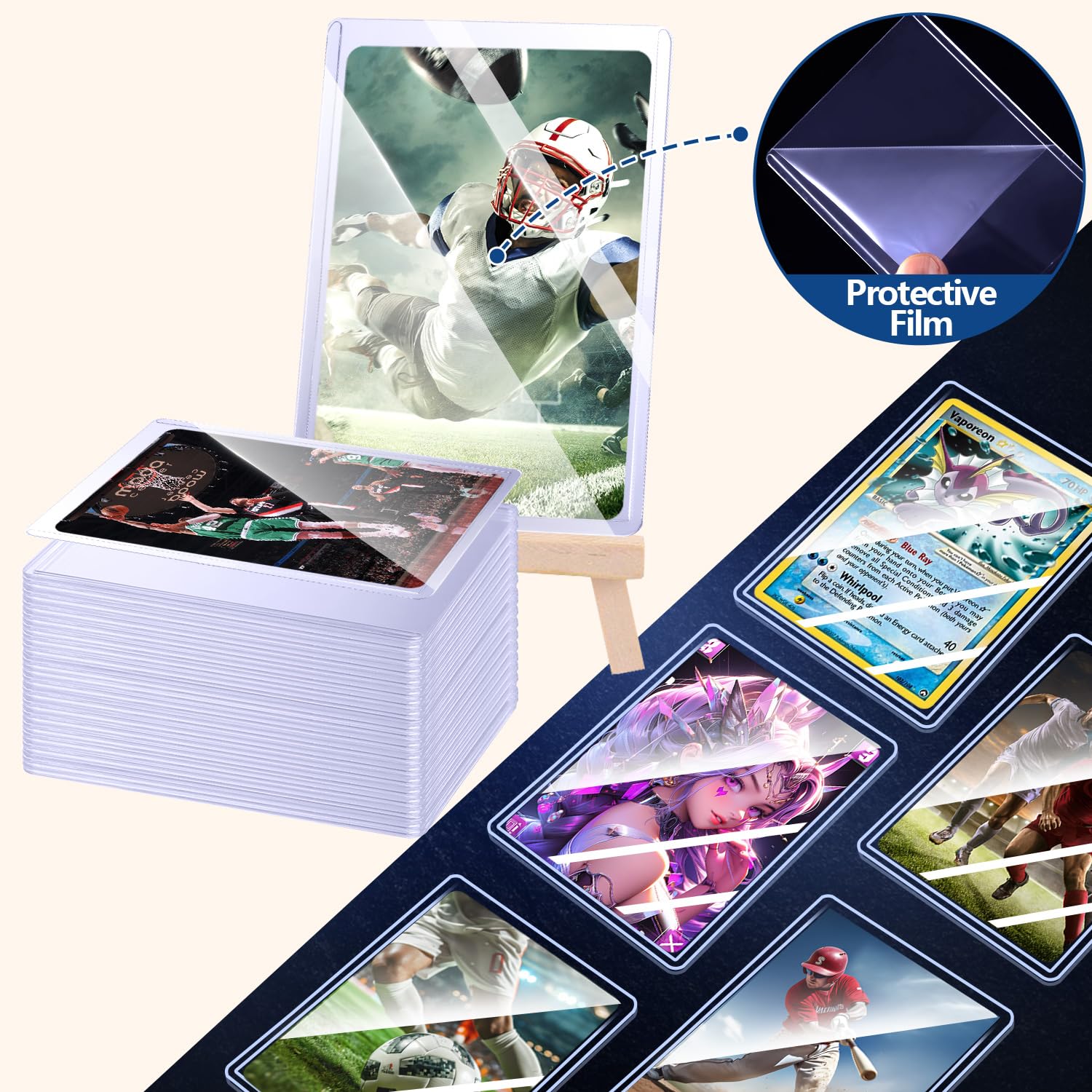 25-50pcs Hard Card Sleeves Ant - Card Penny Sleeve 评论和价格