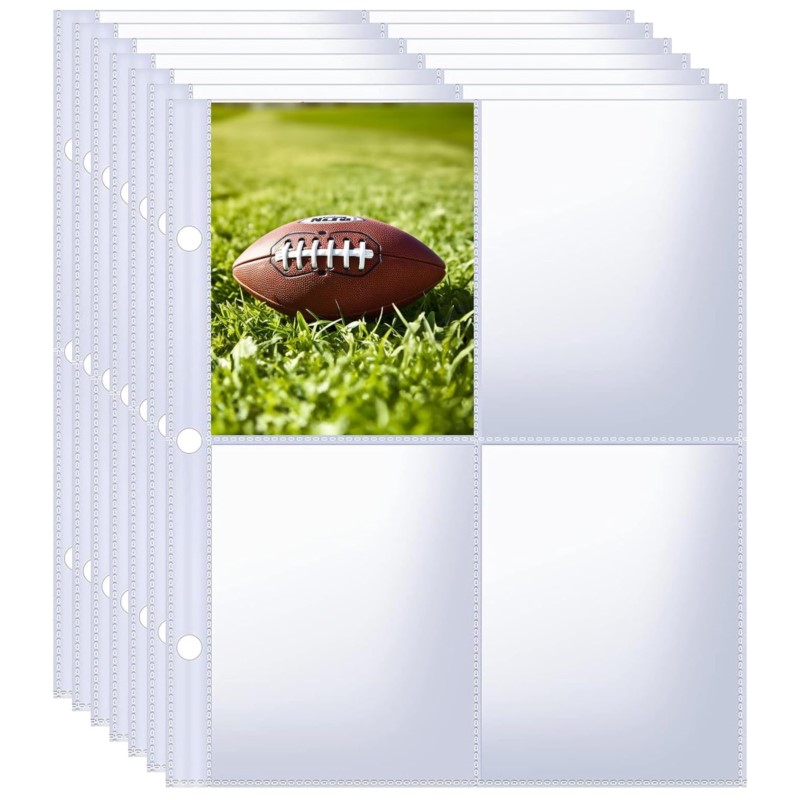 4 Pockets Photo Card Holder Bi - Trading Card Binder 评论和价格